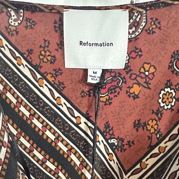 Reformation Parma Silk Dress Size Medium NWT - Picture 4 of 6